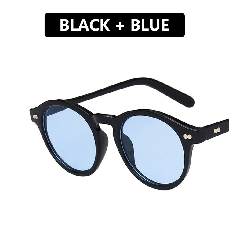 "Retro Round Frame Sunglasses for Trendy Men & Women"