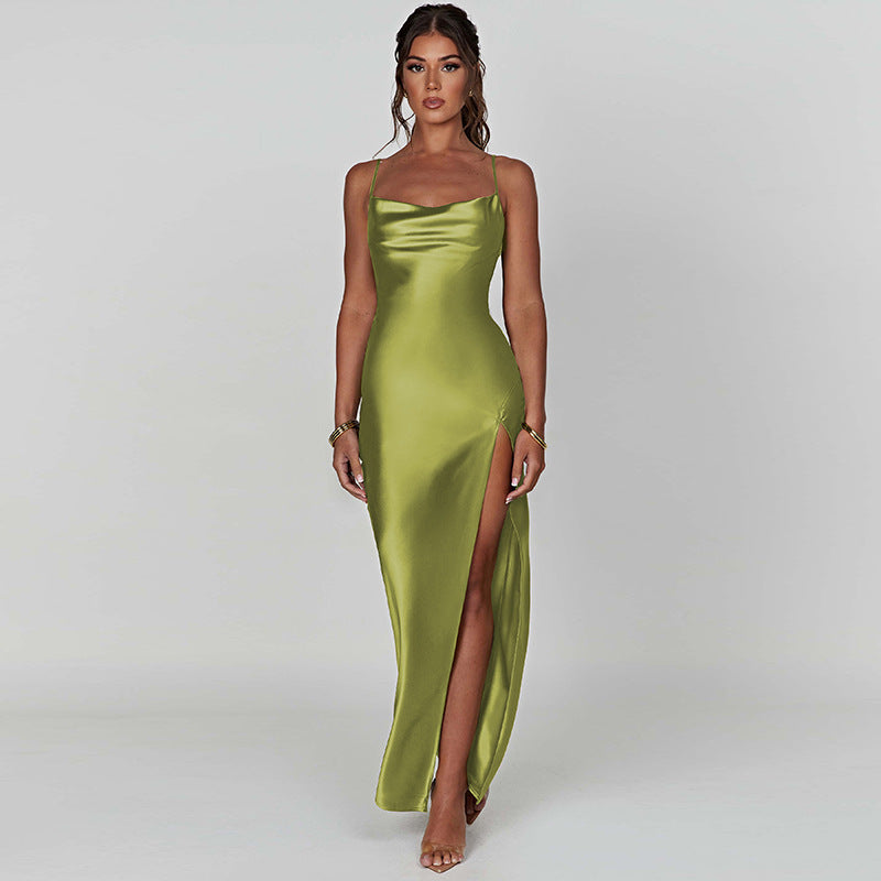 2023 Summer Sexy Backless Slit Dress for Women