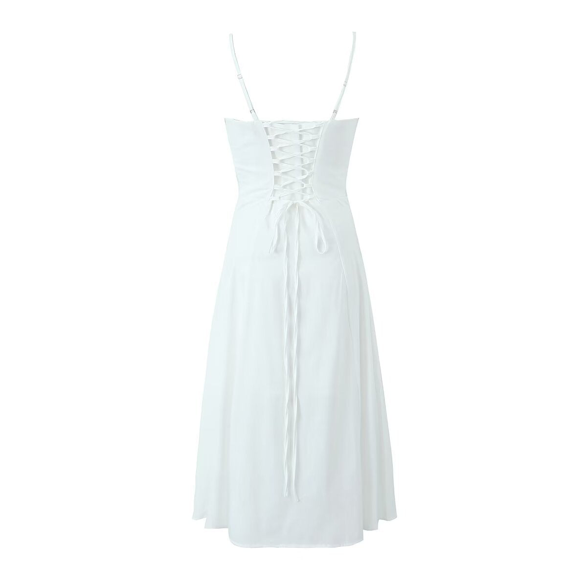Spring 2024 Women's Fashion Maxi Dress with Slit SS1827