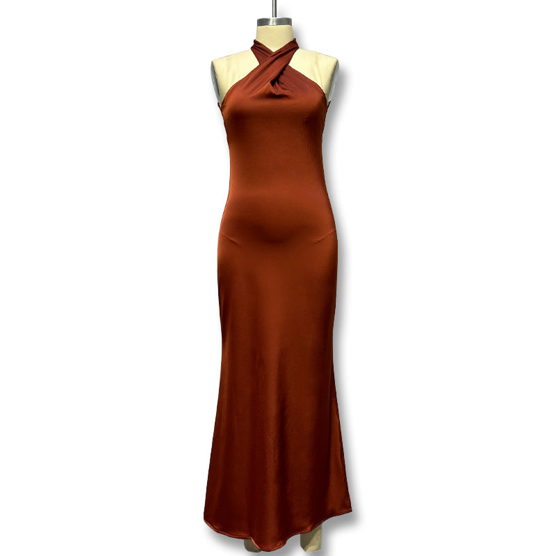 Stylish Backless Mermaid Dress for Women