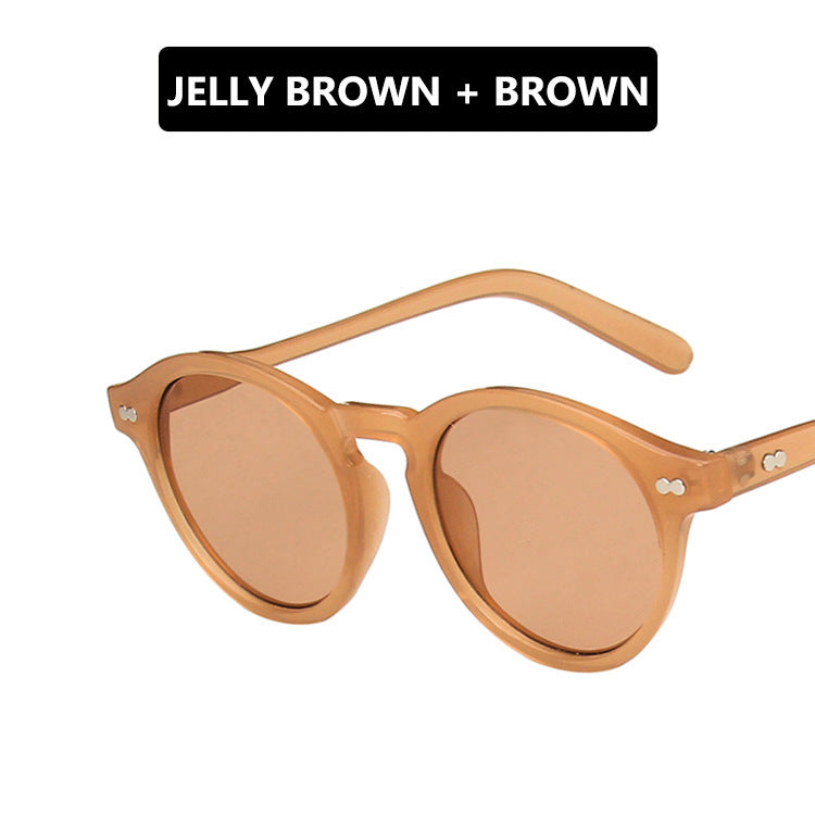 "Retro Round Frame Sunglasses for Trendy Men & Women"