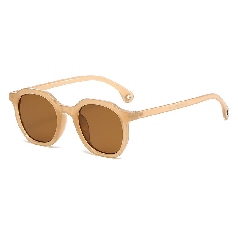 Trendy Retro Polygon Sunglasses for Outdoor Use