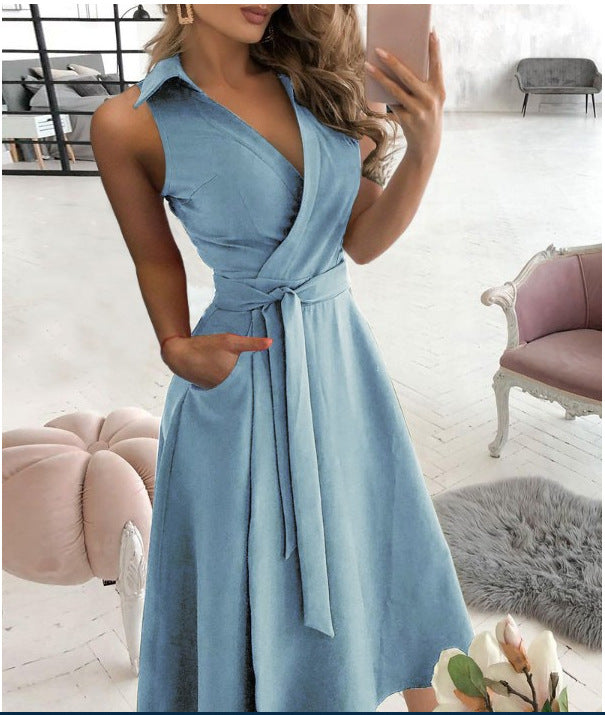 2021 Fashion Long Sleeve V-Neck Floral Dress for Women